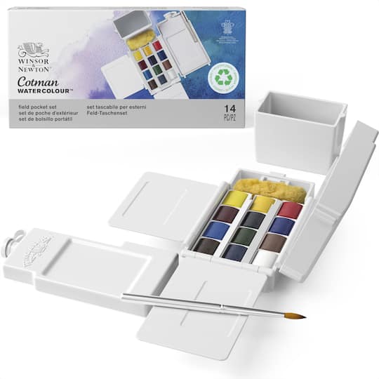 Winsor & Newton™ Cotman Watercolour™ 12 Color Field Pocket Set